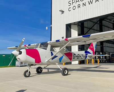 G-BHZH Cessna 152 at Spaceport Cornwall, Cornwall Airport Newquay (EGHQ)